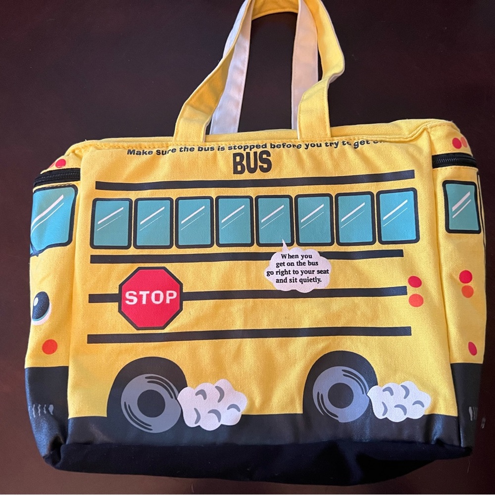 School bus tote bag //Halloween costume// Ms. Frizzle